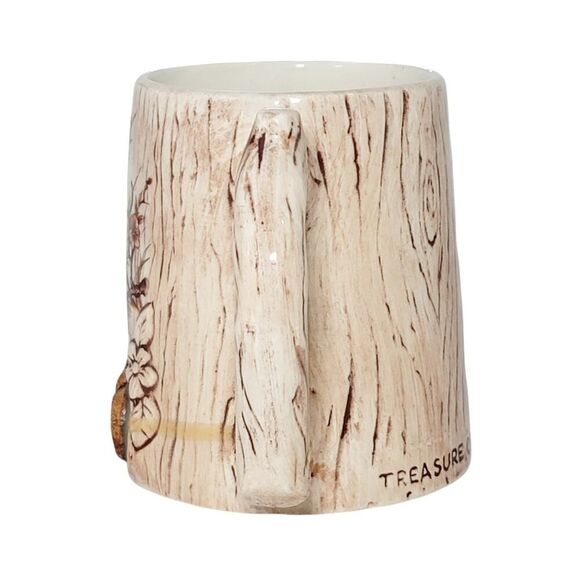 Vtg Treasure Craft Bush Gardens Coffee Tea Cup Mug Butterfly Made in USA Ceramic - Picture 4 of 7